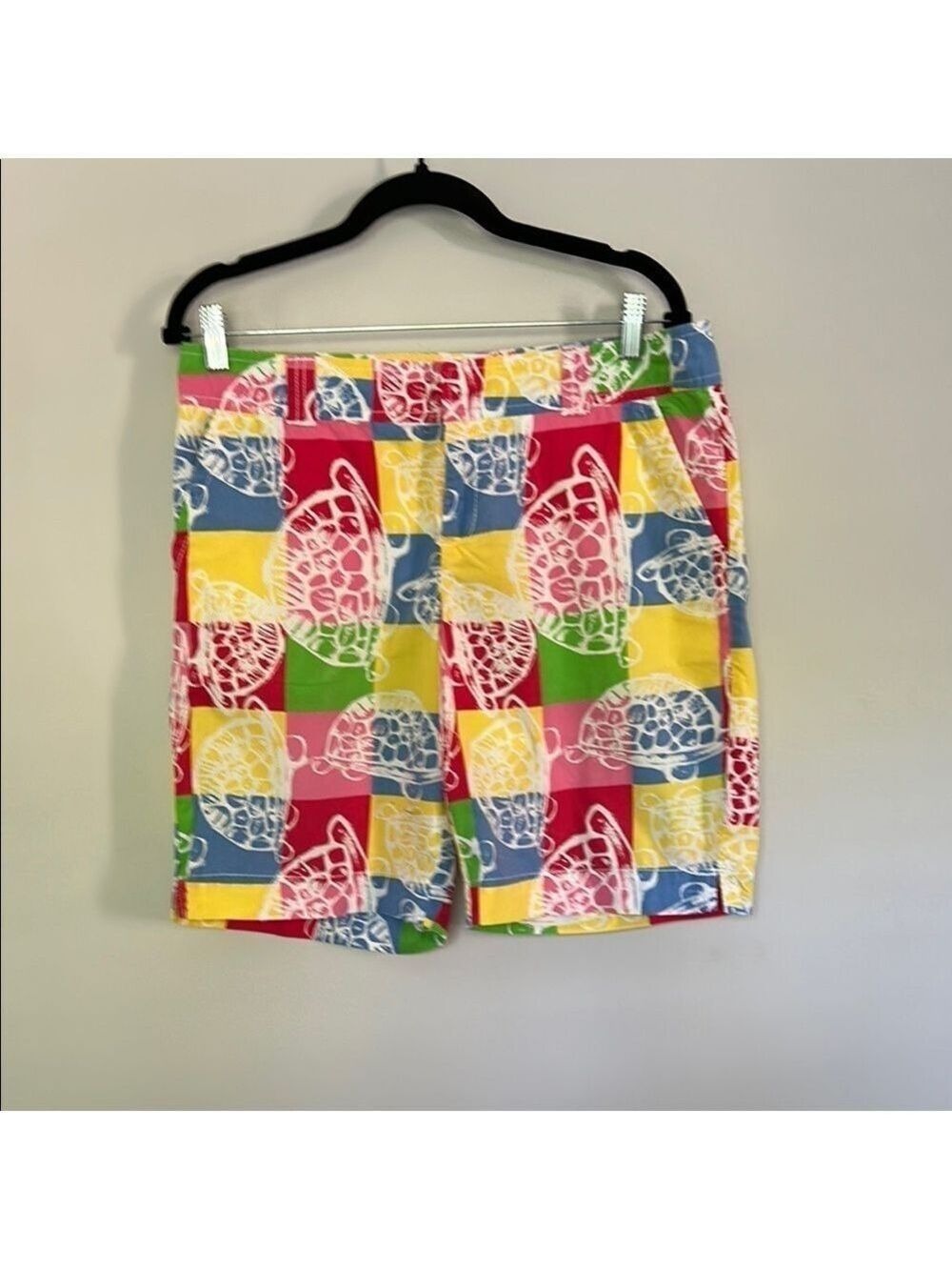 Lily Pulitzer Rollin Turtle Patchwork Shorts